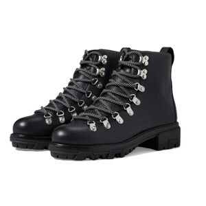 Rag & Bone Shiloh Biker Leather Boots Black Size 40 EU